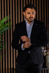 Elite Fashion Fekete slim fit sportzakó - elitedivat - 43 990 Ft