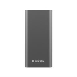 ColorWay USB töltő adapter, Power Bank 20 000 mAh teljes (USB QC3.0 + USB-C tápellátás 22, 5 W) Szürke CW-PB200LPH3GR-PDD (CW-PB200LPH3GR-PDD)