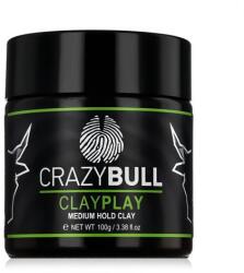Crazy Bull ClayPlay Medium Hold Clay hajkrém 100 g férfiaknak
