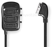 NEDIS CVGB31835BK05 Scart kapcsoló, 3x eloszó, 0, 50m (CVGB31835BK05) (CVGB31835BK05)