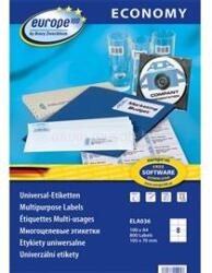 AVERY Europe100 ELA036 105x70mm univerzális 800db-os etikett (AVERY_ELA036) (AVERY_ELA036)