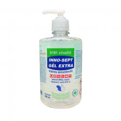 Innoveng Inno-Sept Gél Extra higiénés kézfertőtlenítő pumpás 0, 5L (DA503XSZADISG05)