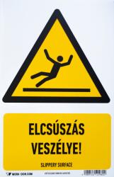  munkavédelmi matrica önt. 160x250 elcsúszás veszély!