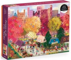 Galison 1000 db-os puzzle - Autumn at the City Market, Joy Laforme (80141) (80141)
