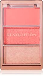 Revolution Blush Icon Palette arcpirosító paletta árnyalat Authentic Peach 9.8 g