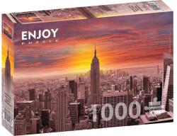 Enjoy 1000 db-os puzzle - Sunset Over New York Skyline (1068) (1068)