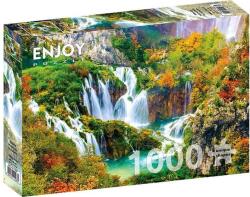 Enjoy 1000 db-os puzzle - Plitvice Waterfalls in Autumn (1266) (1266)