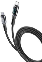 Cellularline Кабел Cellularline - 10447, USB-C/USB-C, LCD дисплей, 2 m, бял (USBDATADISC2CTAB2K)