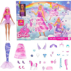 Mattel Barbie Dreamtopia adventi kalendárium, naptár, sellő, hercegnő, tündér (JFL66) - jatekbirodalom