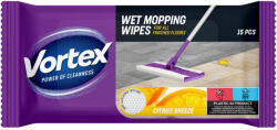Vortex nedves felmosó törlőkendő Citrus Breeze 15db (WMW1518CITVORTEX)
