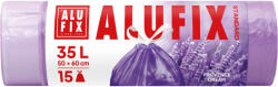 Alufix levendula illatú zárószalagos szemeteszsák 35L - 50*60cm, 15db/tek (MSZH3515VIOLA)