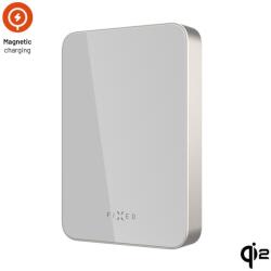 FIXED MagZen 10 Crystal Power bank Qi2 vezeték nélküli töltéssel, MagSafe kompatibilis, 10000 mAh, titán (FIXZENMC-10-TI)