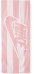 Nike Club Pool AOJ törölköző, Pamut, 172x72 cm, Fehér/Rózsaszín (N.101.1123.654.OS)