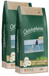 Christopherus Dog Adult Grainfree Kacsa és burgonya kistestű és közepes méretű kutyáknak 2x12kg