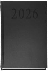  2026 A5 napi beosztású fekete határidőnapló (EAC2620) - officedepot