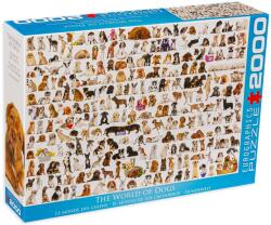 EUROGRAPHICS Puzzle Eurographics din 2000 de piese - Lumea cateilor (82200581) Puzzle