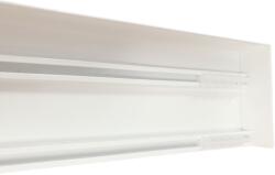 Fedecor íves Előlapos Fém Sín Szett 150cm Fehér Alumínium Kétsoros (150ef)