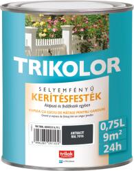 Trikolor selyemfényű antracit kerítésfesték 0, 75L