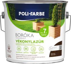 Poli-Farbe Boróka Oldószeres Fakonzerváló Vékonylazúr 2, 5l Fb09 ébenfa