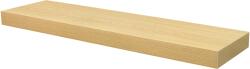  Lebegő Polc, Világos Tölgy 80x23x5cm Rejtett Fémkonzollal
