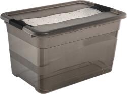 Keeeper Cornelia Crystalbox 52L 59, 5x39, 5x34cm tetővel szürke