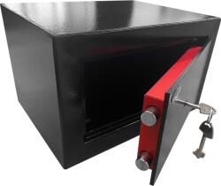 GST Tresor Bútorszéf 200x330x240mm Kulcsos Rubin Fekete Mabisz " A"