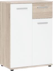 finori Jacky1 komód - 2 ajtó 1 fiók sonoma tölgy-fehér 60x85x35cm