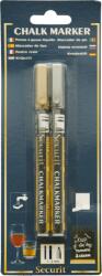 Securit Folyékony Krétamarker Szett 2db-os Arany-ezüst