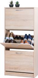 finori Mainz Cipőtároló 3 Ajtó Sonoma Tölgy 58x123, 5x25cm