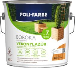 Poli-Farbe Boróka Oldószeres Fakonzerváló Vékonylazúr 2, 5l Fb02 Világos Tölgy
