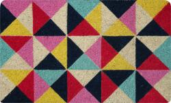 Praktiker Living Praktiker Lábtörlő Kókusz, 75x45cm, Színes Háromszög Mintás