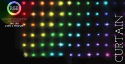  Kültéri 240LED-es fényfüzér távirányítóval (AGB000270)