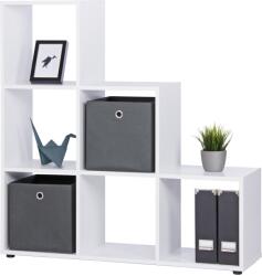 finori Bergamo1 Lépcsős Polc Fehér 6 Rekesz 116x118x33cm