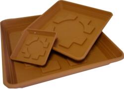  Cserép Alátét Négyszögletes 12cm Terrakotta