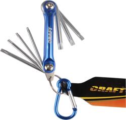 Craft Torx Kulcs Behajtható 7 Részes, Alumínium Markolat