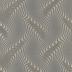 Erismann Modern Hullám Mintás Vlies Tapéta Arany-szürke