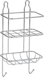  Slim Sampontartó Polc Akasztóval Króm Festett