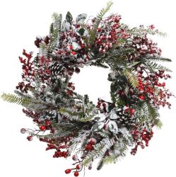 Norand Műfenyő Koszorú 40 Cm Havas Díszített