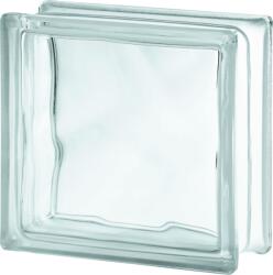 Stebo üvegtégla Hullámos Fehér 190x190x80mm