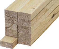Rettenmeier Holzindustrie Gyalult Léc 34x34x2500mm Fehérfa, Fenyő, Ii. Minőség