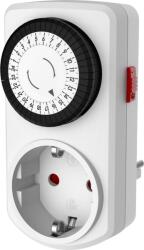 GAO Időkapcsoló Mechanikus Napi Mini Kapcsoló Idő: 30perc Fehér 3680w