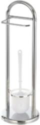 Praktiker Bath Praktiker rozsdamentes acél WC-papír és kefetartó állvány