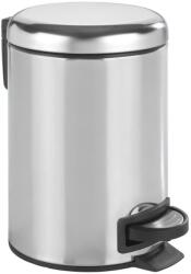 WENKO 22444100 - LEMAN szemetes 17x25 cm rozsdamentes/ezüst/fekete 22444100 (WE0295)