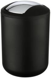 WENKO 21211100 - BRASIL szemetes 14x21 cm fekete/fényes króm 21211100 (WE0092)