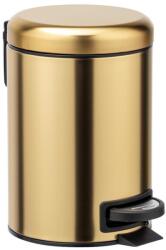 WENKO 24009800 - LEMAN szemetes 17x25 cm rozsdamentes acél/arany/fekete 24009800 (WE0298)