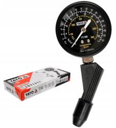 TOYA Sűrítési Nyomásmérő, kúp adapter, CrV, gumi, műanyag (YT-7300)