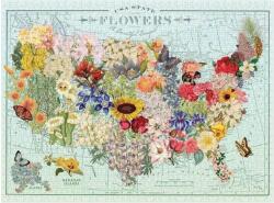 Galison 64769 - USA State Flowers, Wendy Gold - 1000 db-os puzzle (64769)