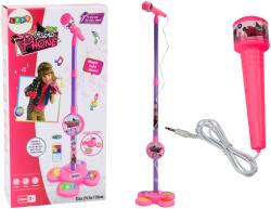 LEAN Toys Baba Mikrofon Állvánnyal Állítható Rózsaszín