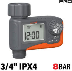 NAKAYAMA öntözés Időzítő Egy Kimenettel 3/4", Lcd Kijelző (gh9138) (gh9138)