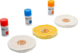 BGS technic Polírozó készlet 7 részes, puha fémhez (BGS 3990) (3990)